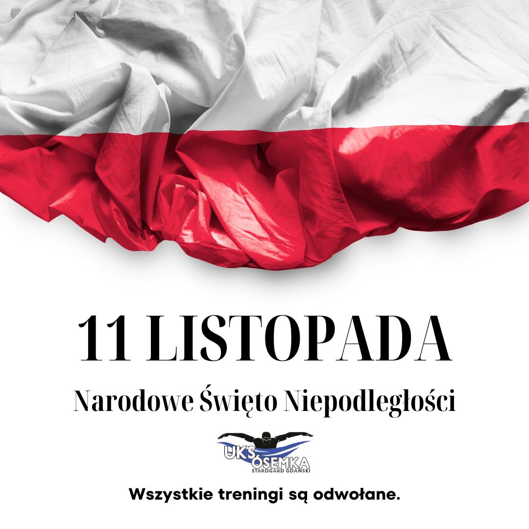 11 listopada - TRENINGI ODWOŁANE