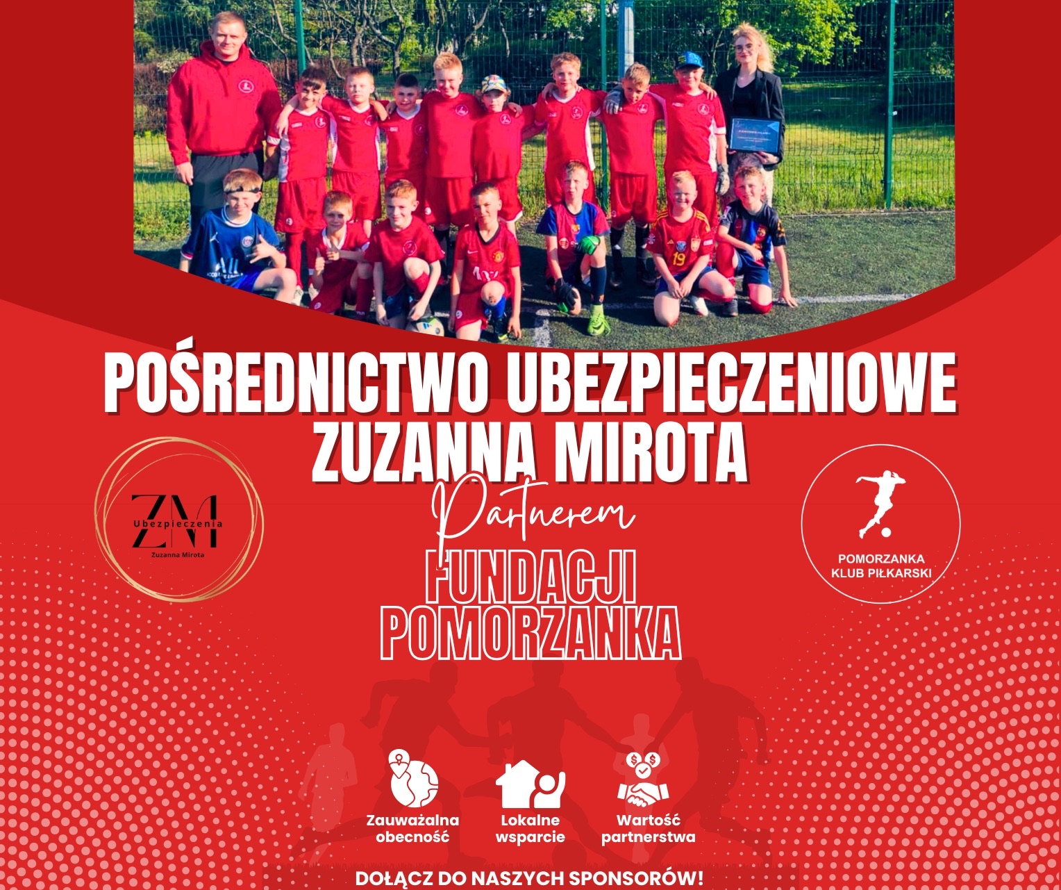 Pośrednictwo Ubezpieczeniowe Zuzanna Mirota sponsorem Fundacji Pomorzanka